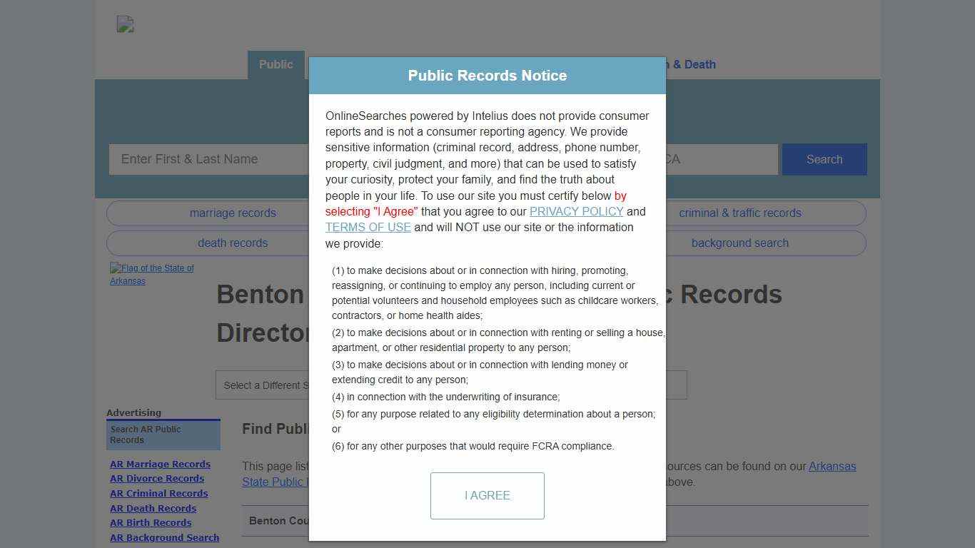 Benton County, Arkansas Public Records Directory